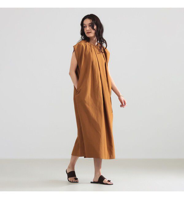Demi-Luxe BEAMS 「リネン オーバー タック ワンピース」|ワンピース|