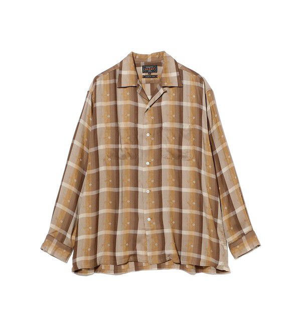 BEAMS PLUS「Open Collar Sashiko Ombre」|シャツ・ブラウス|