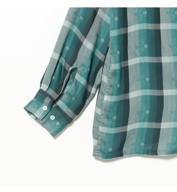 BEAMS PLUS「Open Collar Sashiko Ombre」|シャツ・ブラウス|