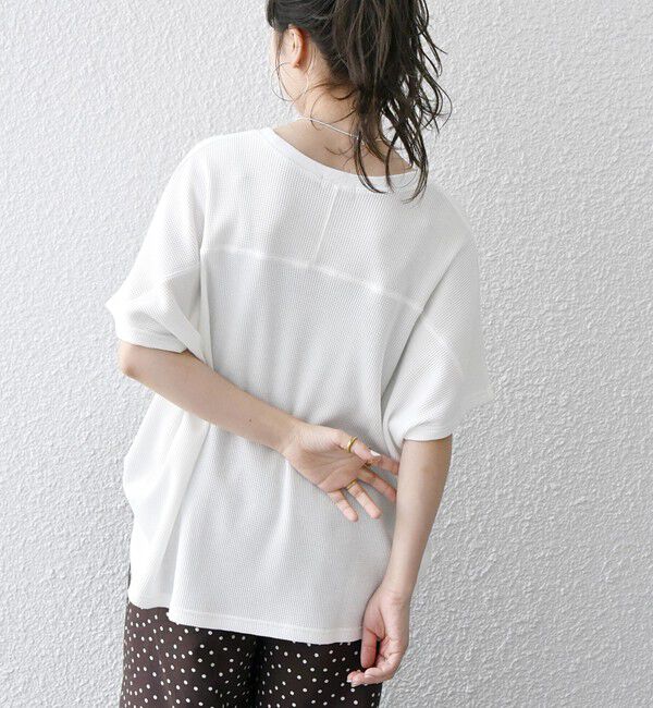 SHIPS any「SHIPS any:〈洗濯機可能〉ワッフル ワイド TEE」|Tシャツ・カットソー|