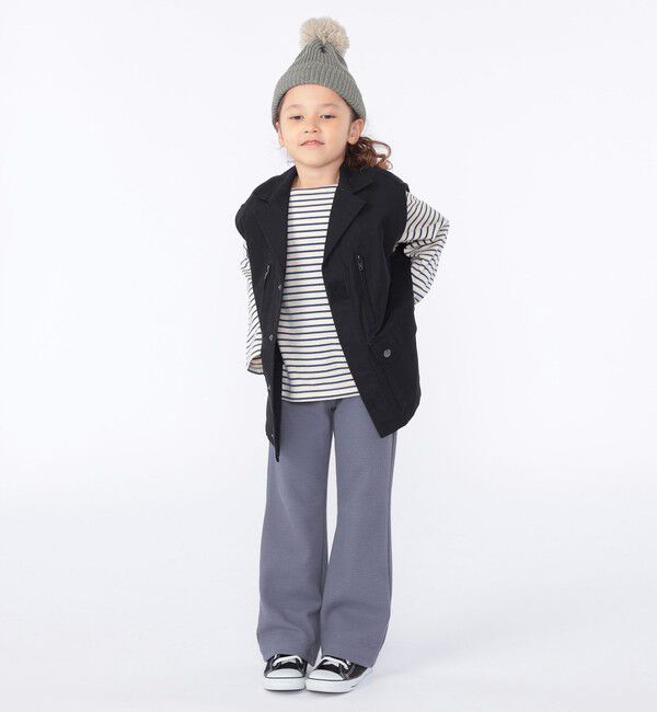 SHIPS KIDS「SHIPS KIDS:ポンポン ニット ワッチ」|ニット帽|
