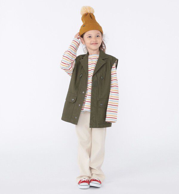 SHIPS KIDS「SHIPS KIDS:ポンポン ニット ワッチ」|ニット帽|