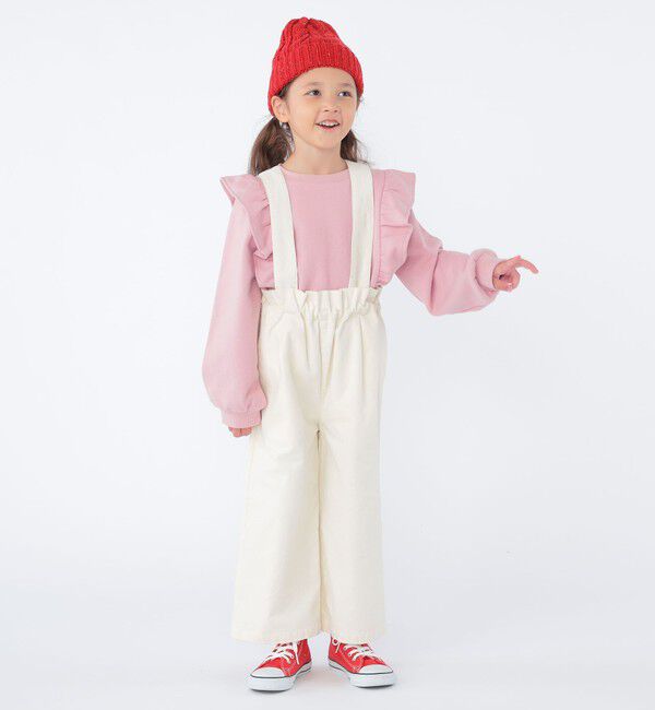 SHIPS KIDS「SHIPS KIDS:100～130cm / コーデュロイ ストラップ ワイド パンツ」|その他|