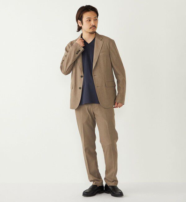 SHIPS Colors 「SHIPS Colors:〈抗菌防臭・接触冷感・UVカット〉シルケット コットン Vネック T◇」|Tシャツ・カットソー|