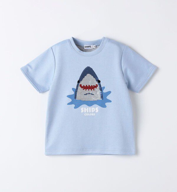 SHIPS Colors 「SHIPS Colors:100～130cm /〈手洗い可能〉スパンコール 刺繍 Tシャツ◇」|Tシャツ・カットソー|