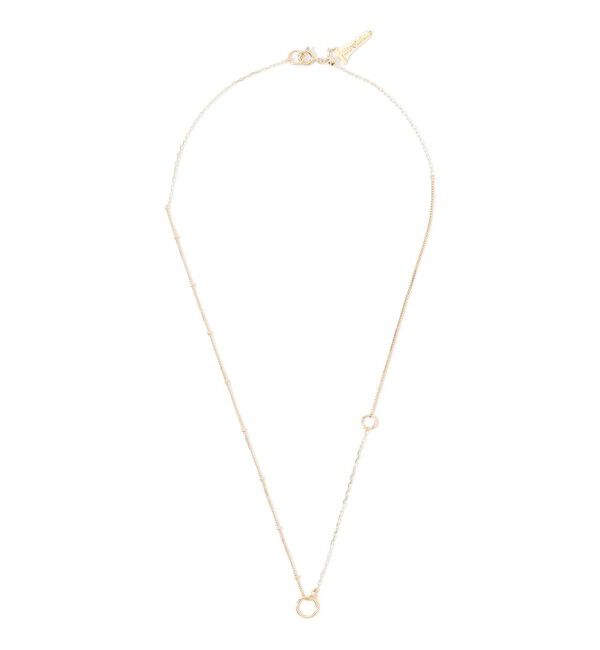 TOMORROWLAND GOODS「【別注】Hirotaka&times;TOMORROWLAND ミックスチェーン&times;リング ネックレス」|ネックレス|92 ゴールド系