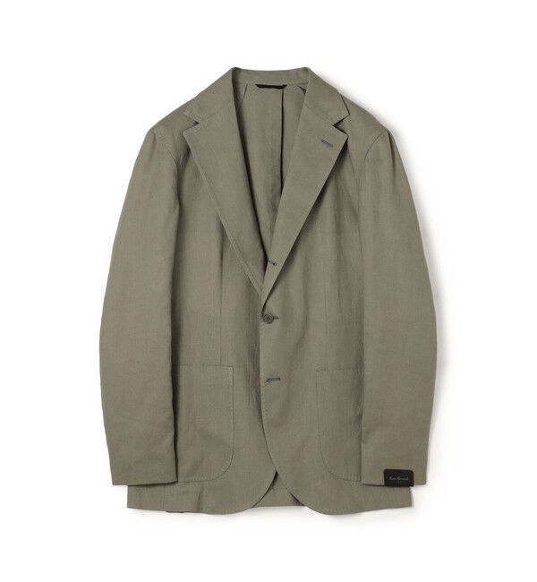 TOMORROWLAND BUYING WEAR「ERRICO FORMICOLA リネン シングルブレステッド3Bジャケット」|テーラードジャケット|53 グリーン