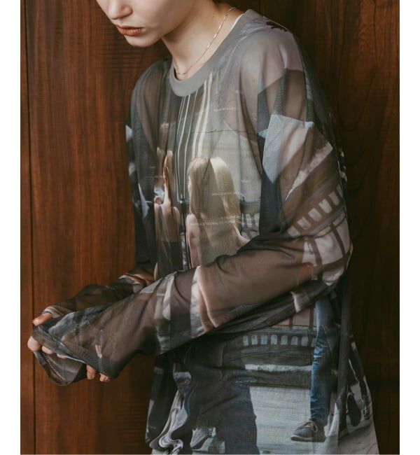JOINT WORKS「Knuth Marf / クヌースマーフ school sheer long-sleeve tee」|Tシャツ・カットソー|