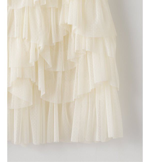 IENA LA BOUCLE「Venit/ヴェニット dot tulle スカート VEC-5609-A」|スカート|