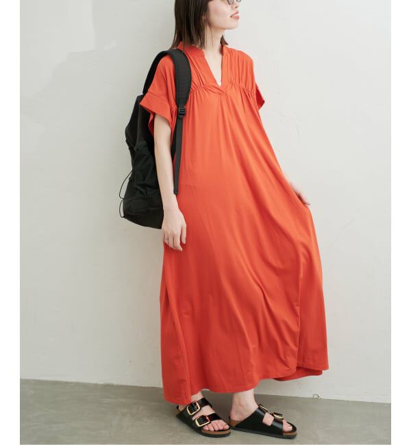 SLOBE IENA「《WEB・一部店舗限定カラーあり/予約》スキッパーワンピース」|ワンピース|