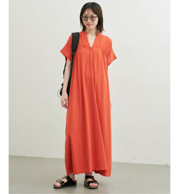 SLOBE IENA「《WEB・一部店舗限定カラーあり/予約》スキッパーワンピース」|ワンピース|