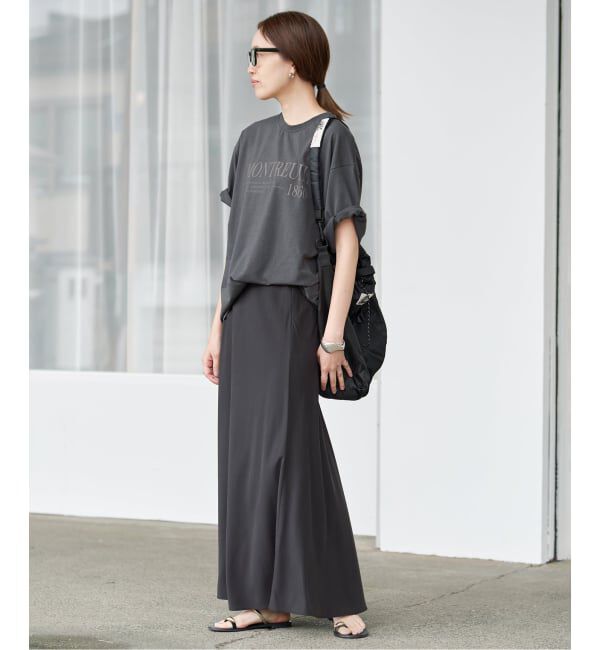 SLOBE IENA「《一部カラーWEB限定/接触冷感/抗菌防臭》MONTREUILレターロゴTEE」|Tシャツ・カットソー|