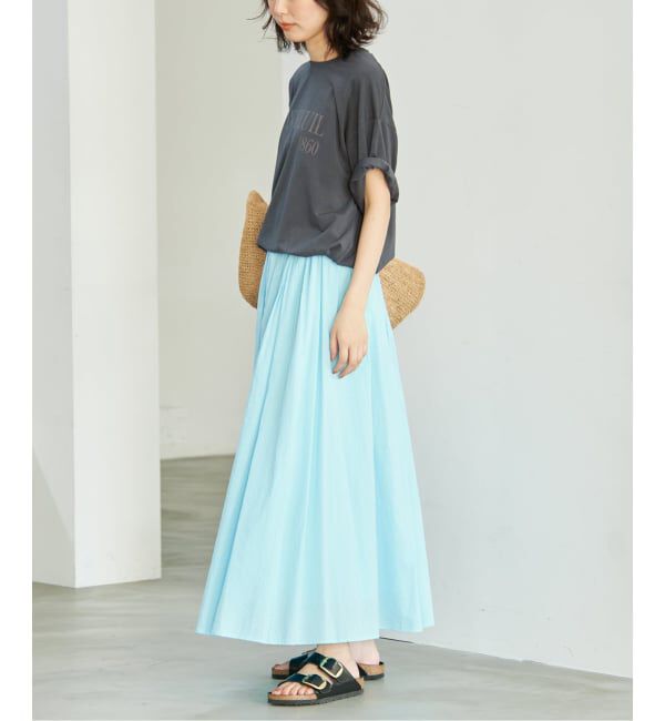 SLOBE IENA「《一部カラーWEB限定/接触冷感/抗菌防臭》MONTREUILレターロゴTEE」|Tシャツ・カットソー|