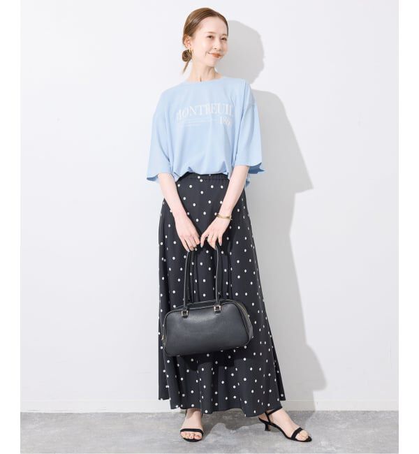 SLOBE IENA「《一部カラーWEB限定/接触冷感/抗菌防臭》MONTREUILレターロゴTEE」|Tシャツ・カットソー|