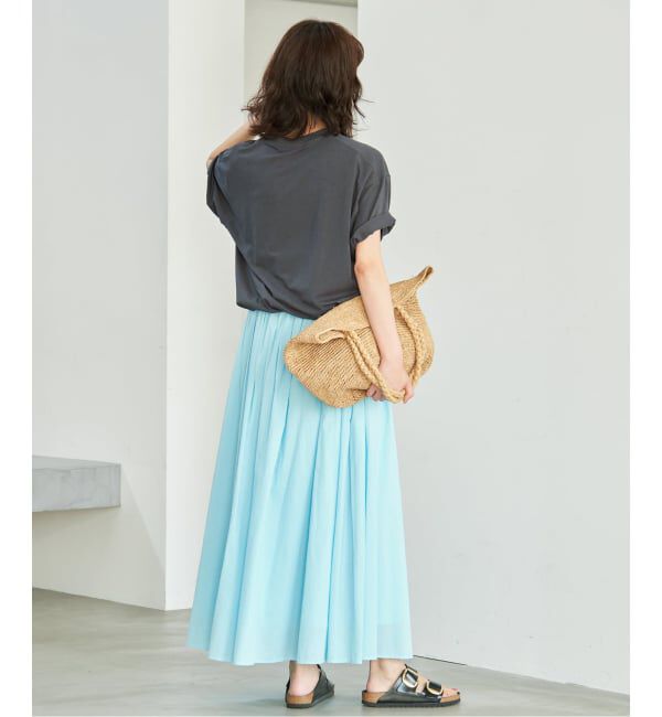 SLOBE IENA「《一部カラーWEB限定/接触冷感/抗菌防臭》MONTREUILレターロゴTEE」|Tシャツ・カットソー|