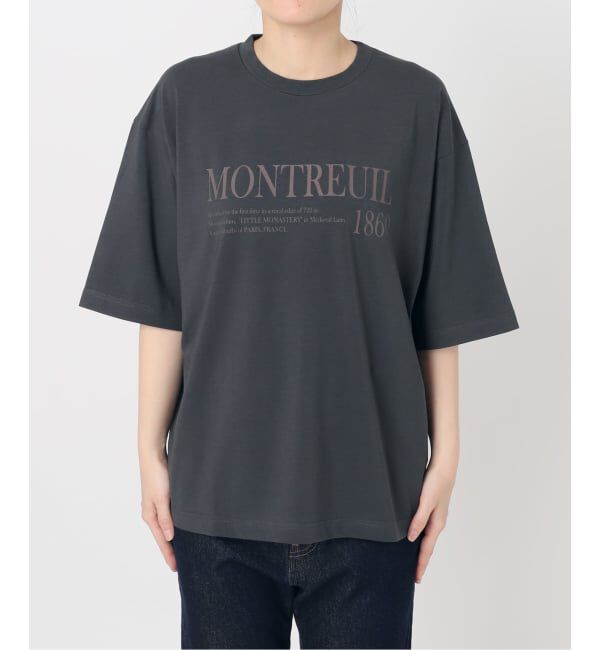 SLOBE IENA「《一部カラーWEB限定/接触冷感/抗菌防臭》MONTREUILレターロゴTEE」|Tシャツ・カットソー|