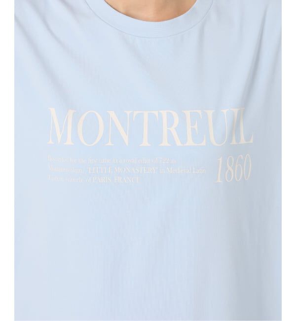 SLOBE IENA「《一部カラーWEB限定/接触冷感/抗菌防臭》MONTREUILレターロゴTEE」|Tシャツ・カットソー|