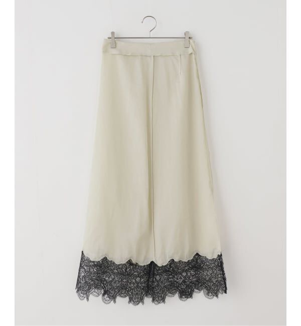 IENA LA BOUCLE「IENA LA BOUCLE シアーレースコンビスカート」|スカート|