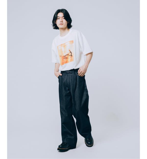 EDIFICE「LEVI&rsquo;S(R)/リーバイス(R) 別注 TWISTED BELTED デニムパンツ (L30)」|デニム|