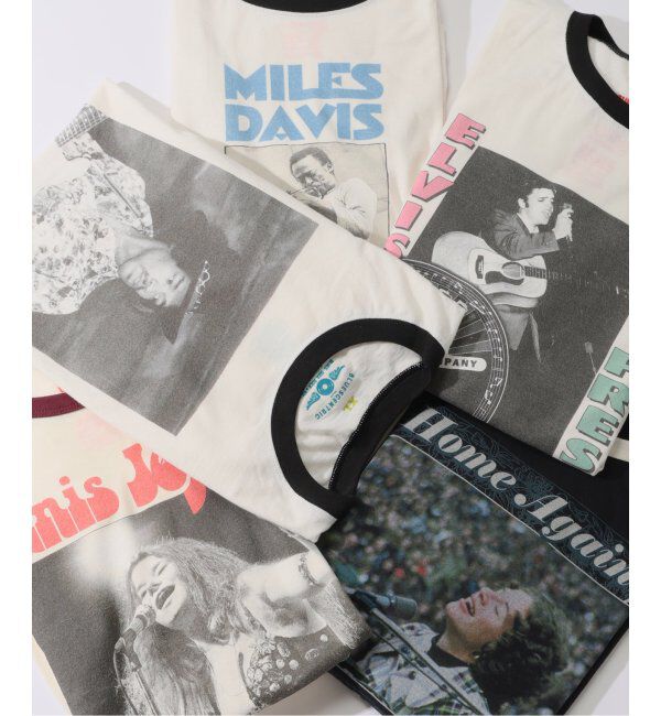 JOURNAL STANDARD relume「BLUESCENTRIC 別注 リンガーT  &rdquo;PEACE JANIS JOPLIN &rdquo;」|Tシャツ・カットソー|
