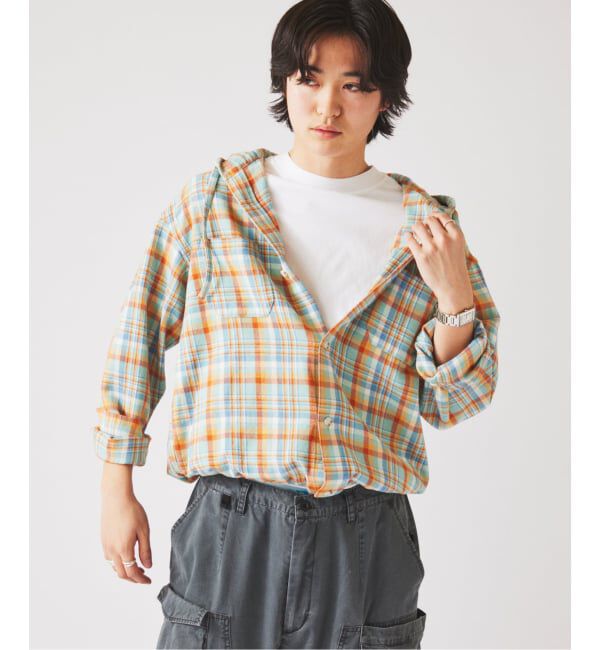 JOURNAL STANDARD relume「カラー アメリカンチェック フーディシャツ」|シャツ・ブラウス|