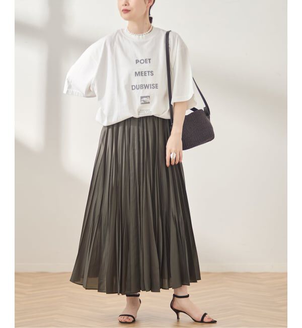 journal standard L'essage「ウォッシャブルスパンオーガンジープリーツスカート」|スカート|