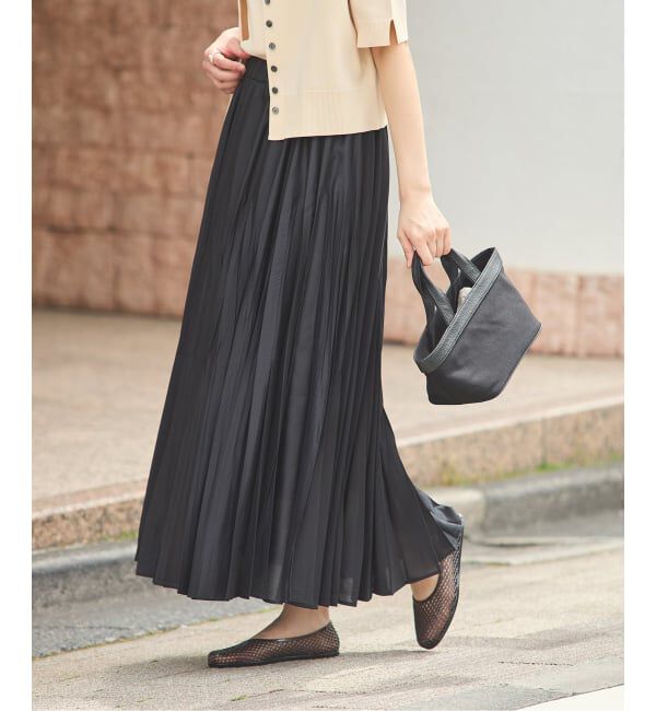 journal standard L'essage「ウォッシャブルスパンオーガンジープリーツスカート」|スカート|