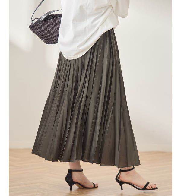 journal standard L'essage「ウォッシャブルスパンオーガンジープリーツスカート」|スカート|