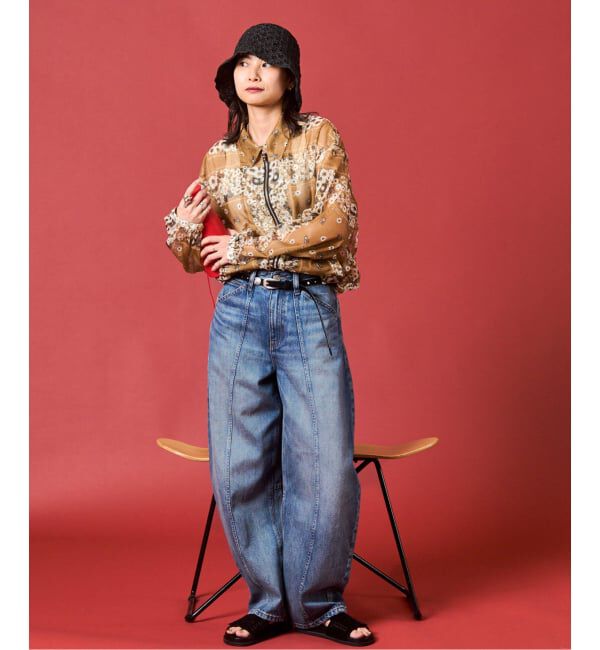 JOURNAL STANDARD「【DALA / ダラ】 LIDO ANKLE JEAN W/SEAM BEIGE PATCH」|デニム|