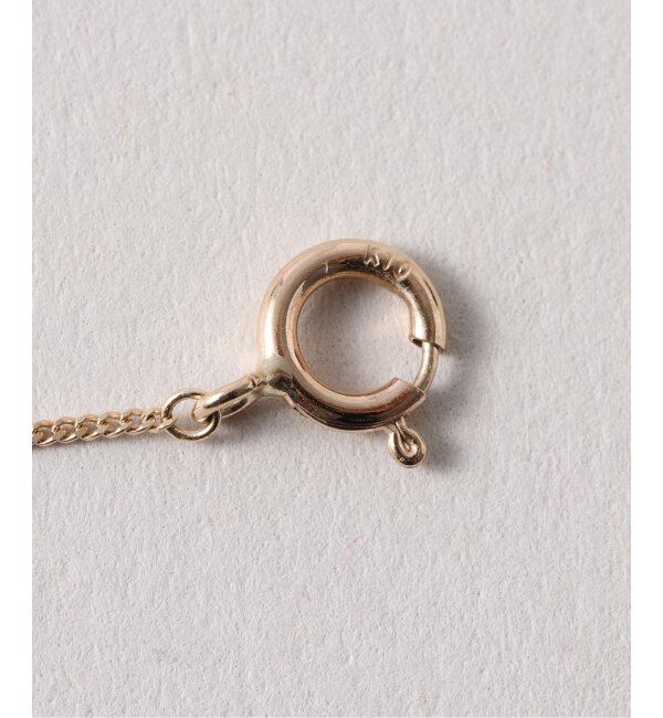 Lilas by Spick&Span「オーバルダイヤクリップチェーンYネックレス K10」|ネックレス|
