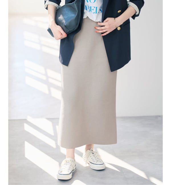 Spick and Span「ストレートニットスカート」|スカート|