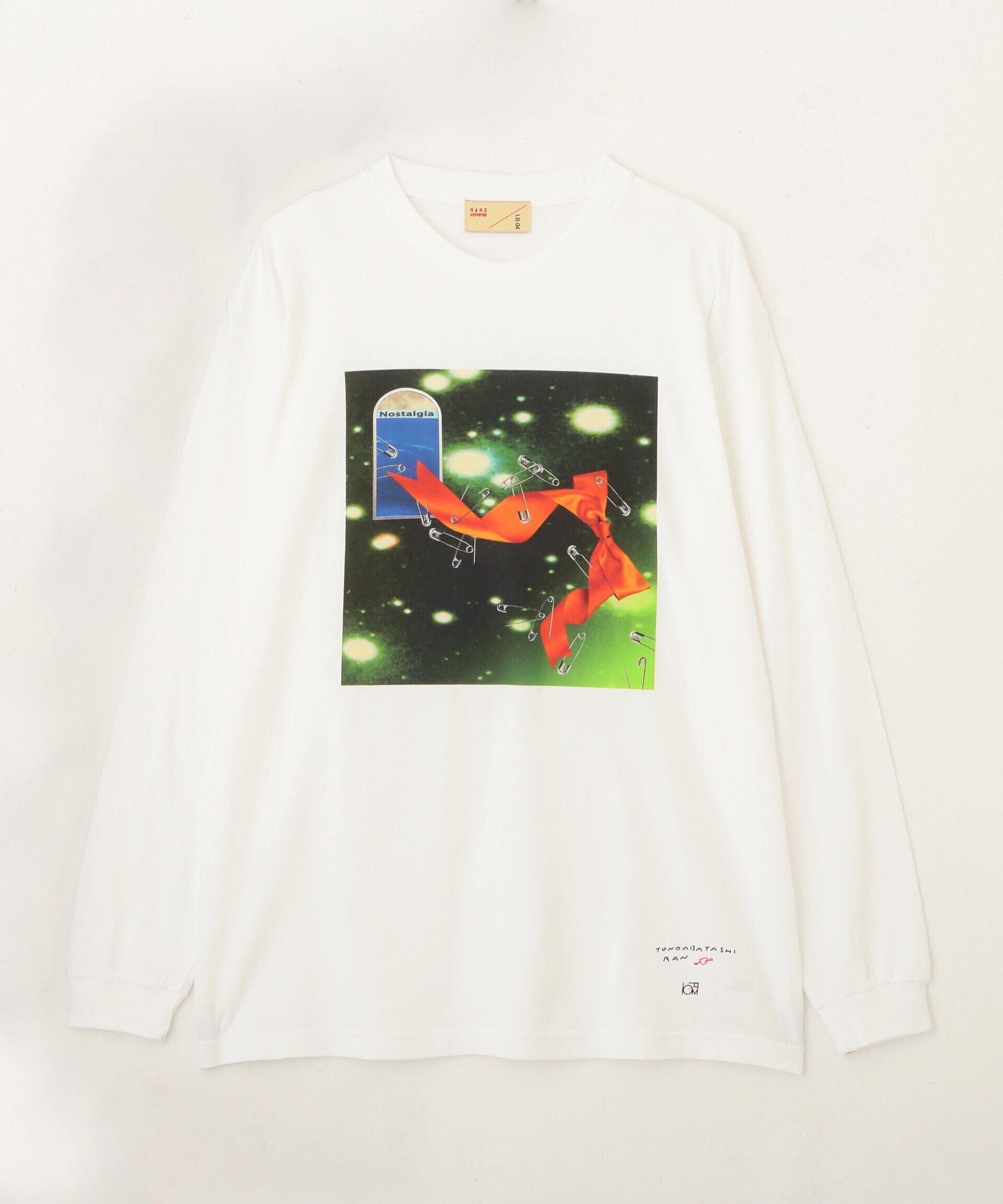 nano･universe「「とんだ林蘭&times;ＮＡＮＯ　ｕｎｉｖｅｒｓｅ」　ロングＴシャツ」|Tシャツ・カットソー|