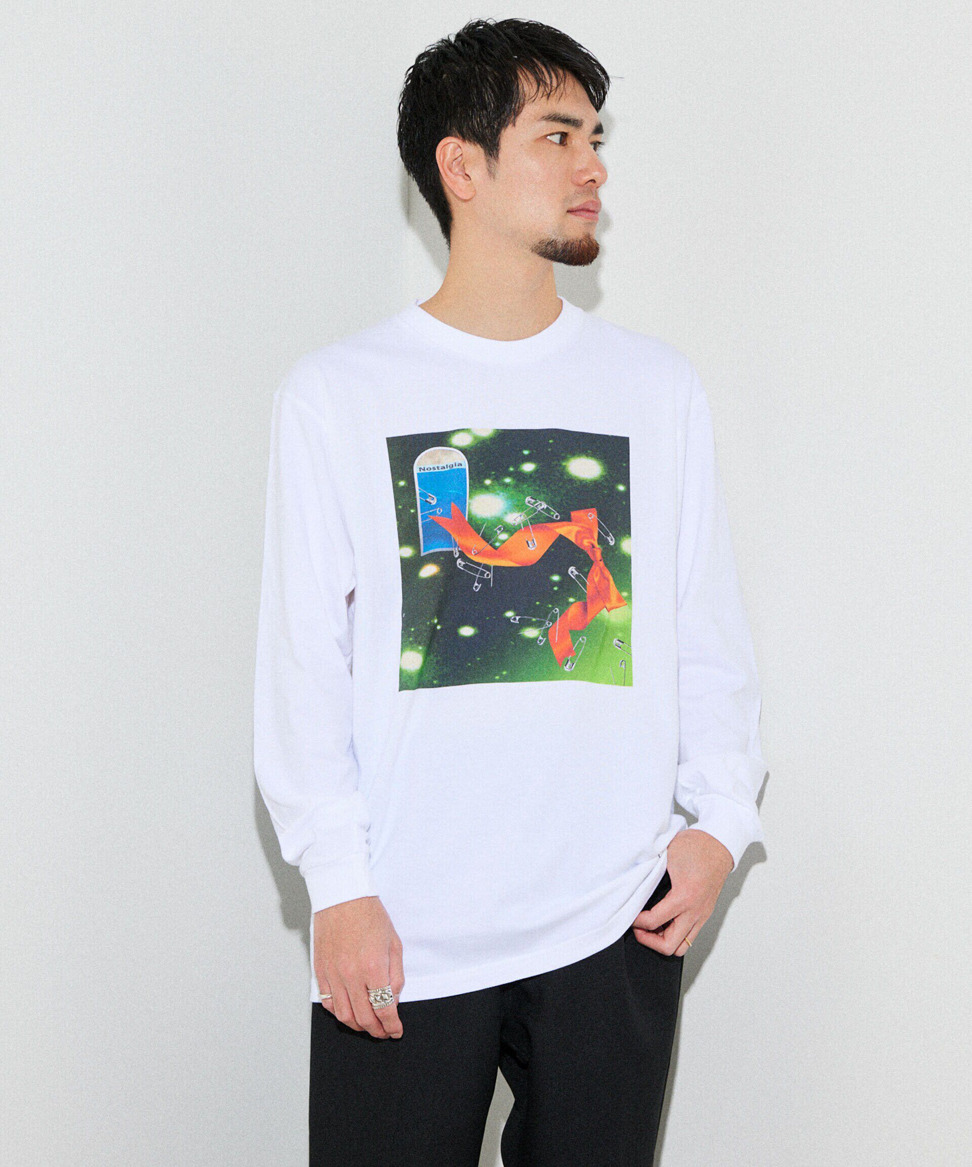 nano･universe「「とんだ林蘭&times;ＮＡＮＯ　ｕｎｉｖｅｒｓｅ」　ロングＴシャツ」|Tシャツ・カットソー|