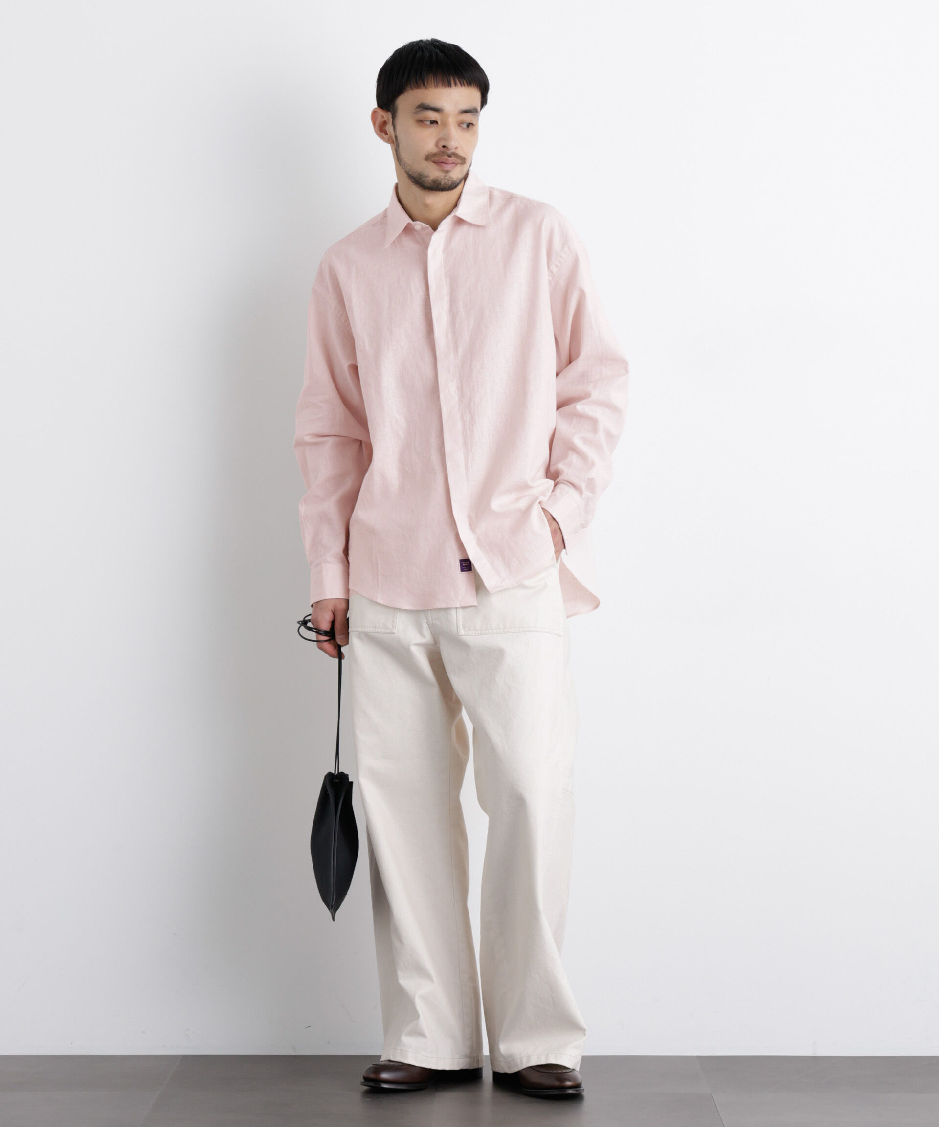 nano･universe「「FRENCH LINEN」リネンコットンレギュラーシャツ」|シャツ・ブラウス|