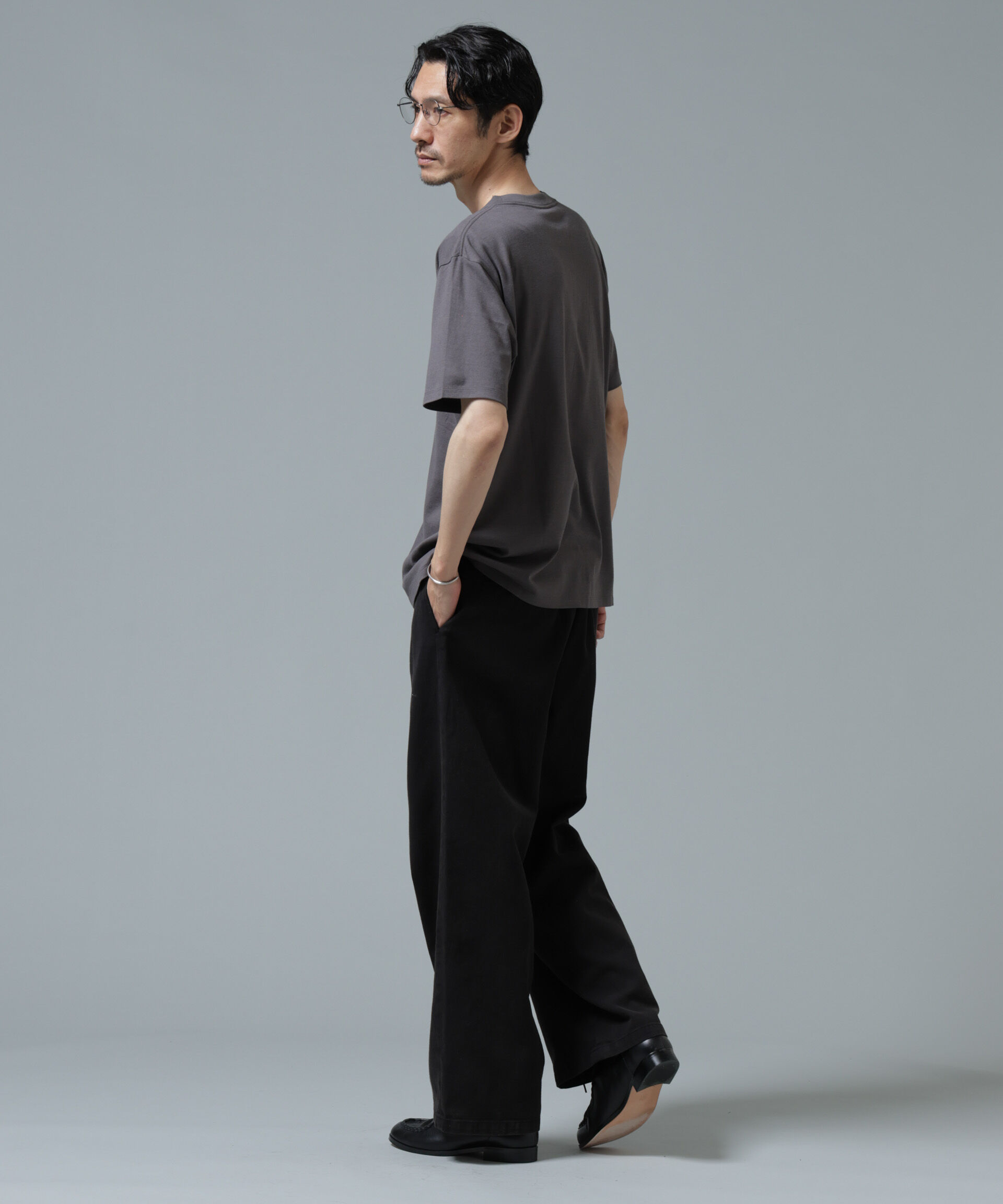 nano･universe「Anti Soaked(R) 汗染み防止 ライトウェイト 5.6oz ミドルシルエットTシャツ」|Tシャツ・カットソー|