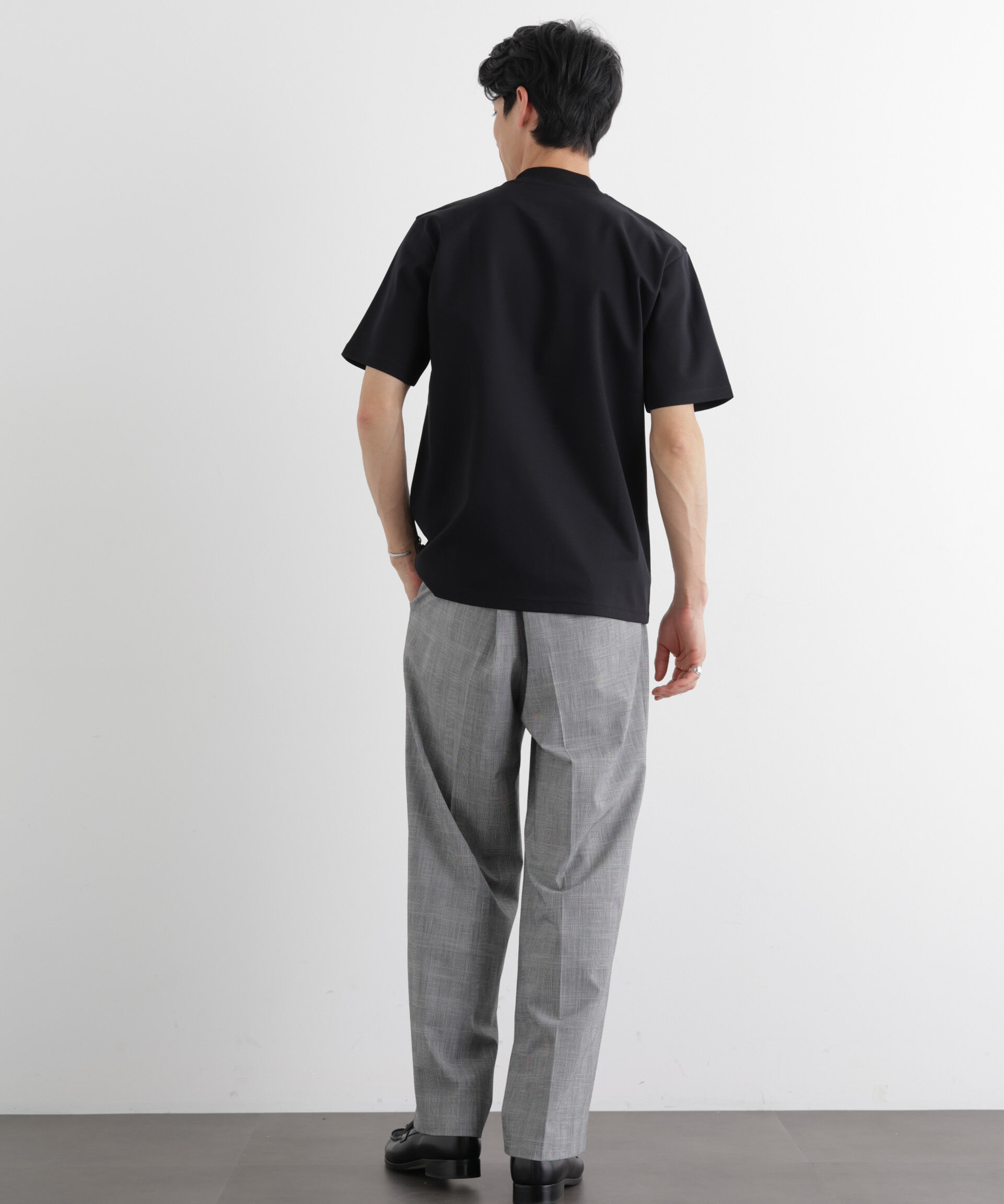 nano･universe「ジャケT(R) プレミアム クルーネック 半袖」|Tシャツ・カットソー|