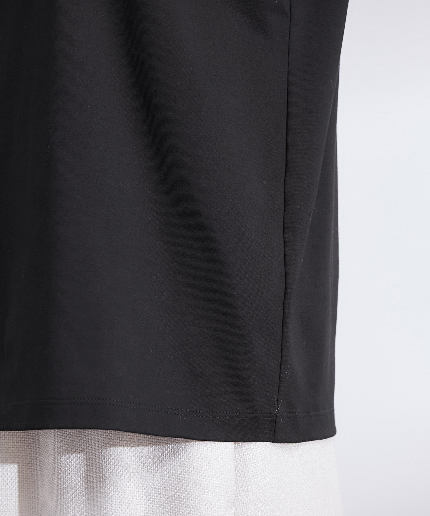 ROPE「【洗える】布帛ラッフル襟カットソー」|Tシャツ・カットソー|