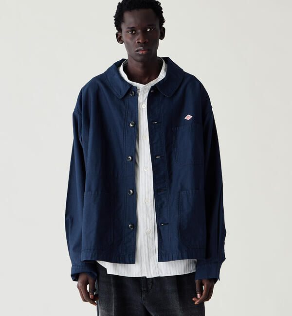 DANTON「DANTON | コットンモールスキン ワイドカバーオール MEN」|その他|NAVY