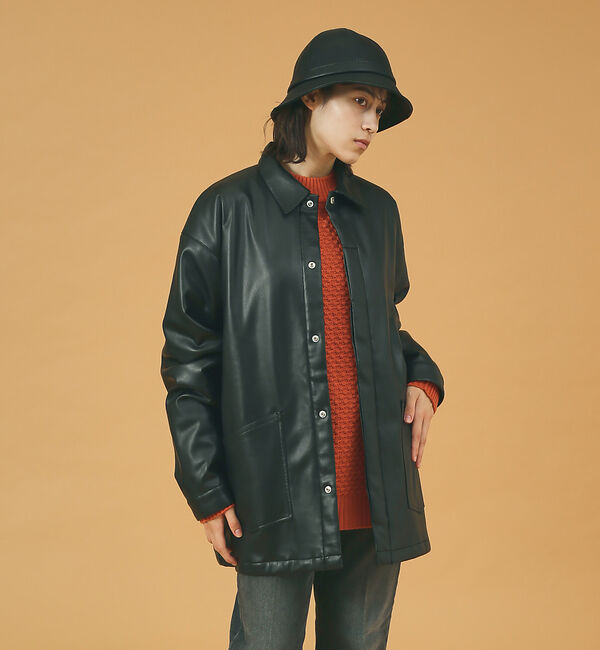 ABAHOUSE「【RUBEN/ルーベン】FAKE LEATHER METRO HAT/レザーメト」|その他|