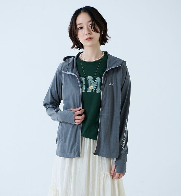 Rouge vif「【NANGA / ナンガ】Air Flex RASH GUARD ZIP PK」|パーカー|