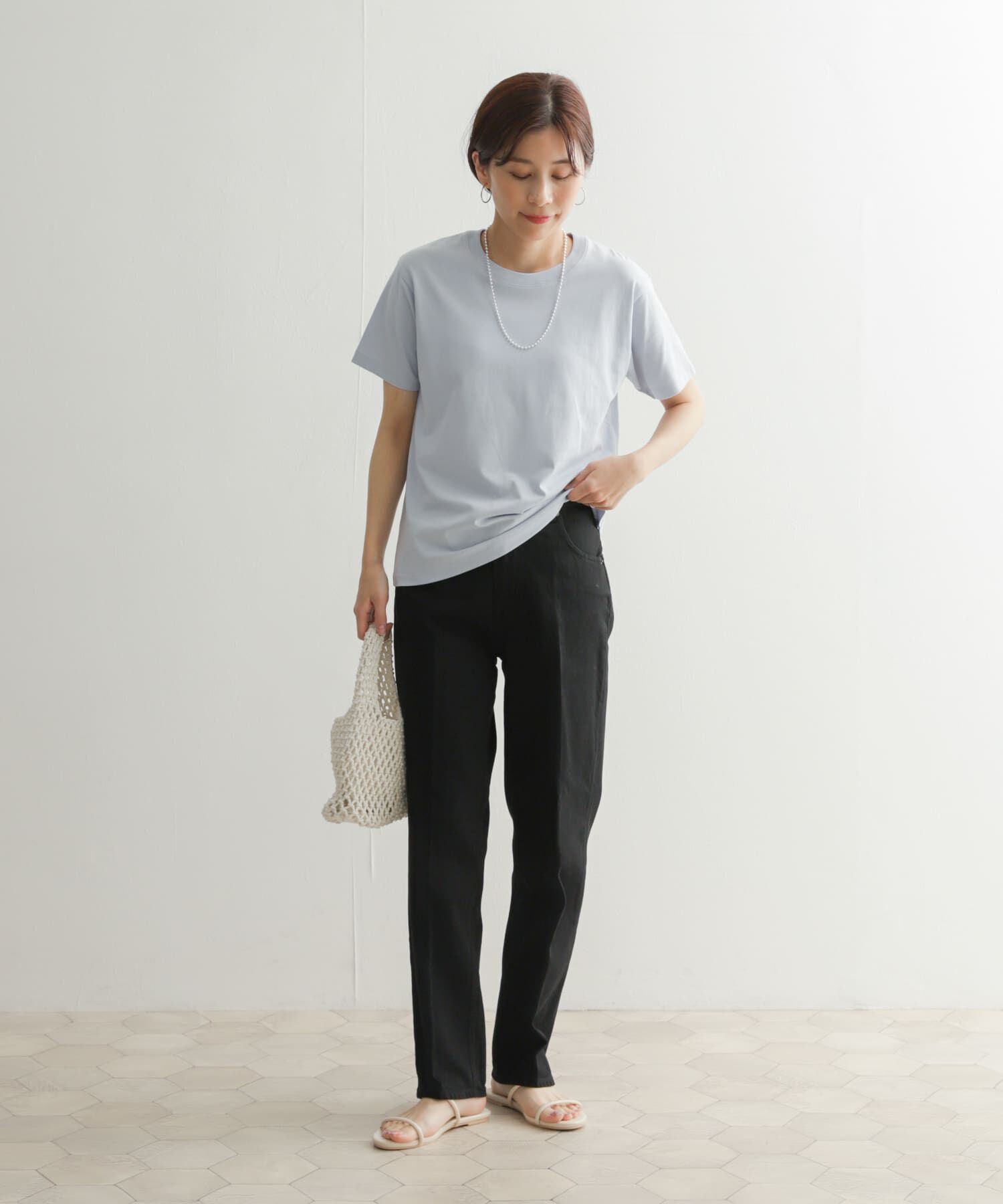 URBAN RESEARCH DOORS「ハイライズデニムパンツ」|デニム|