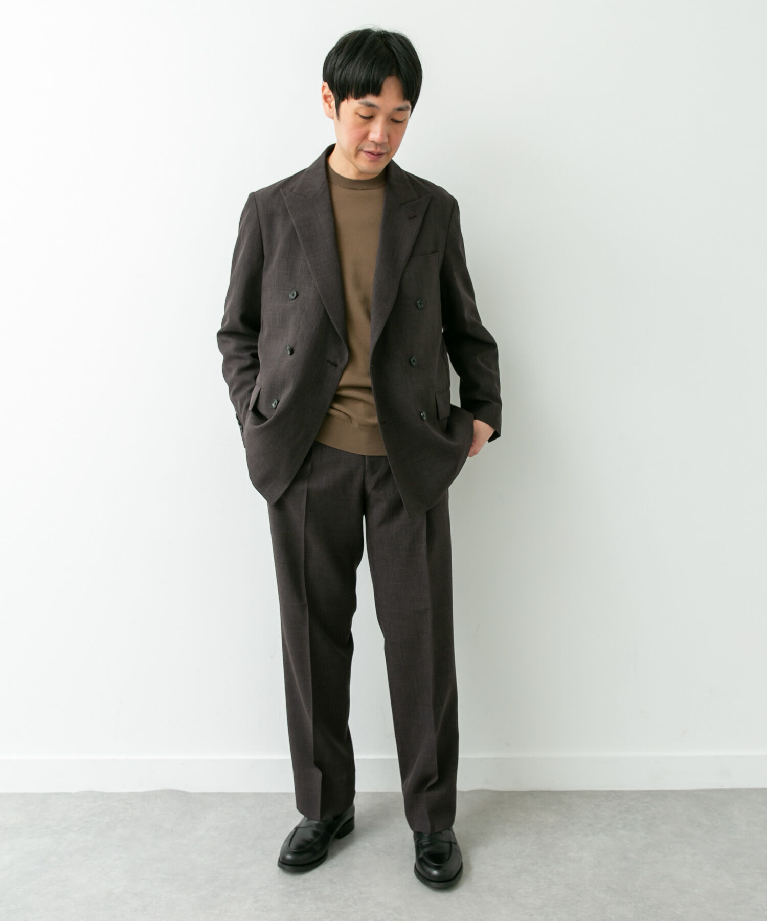 URBAN RESEARCH DOORS「LIFE STYLE TAILOR　ウーリーノグレンチェックダブルジャケット」|その他|