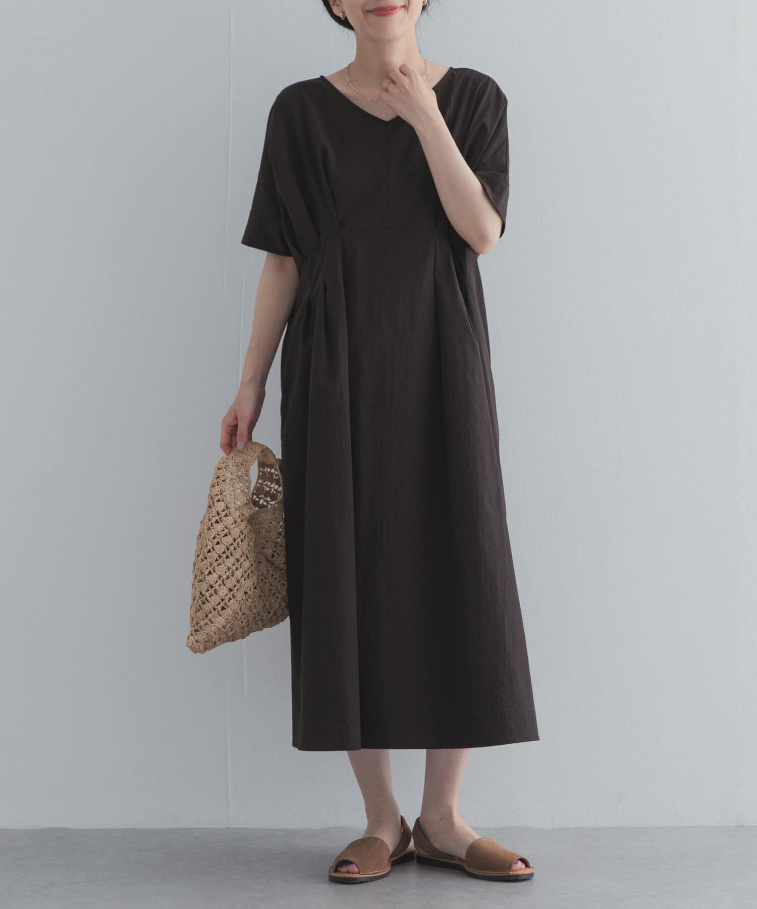 URBAN RESEARCH DOORS「ウエストタックワンピース」|ワンピース|