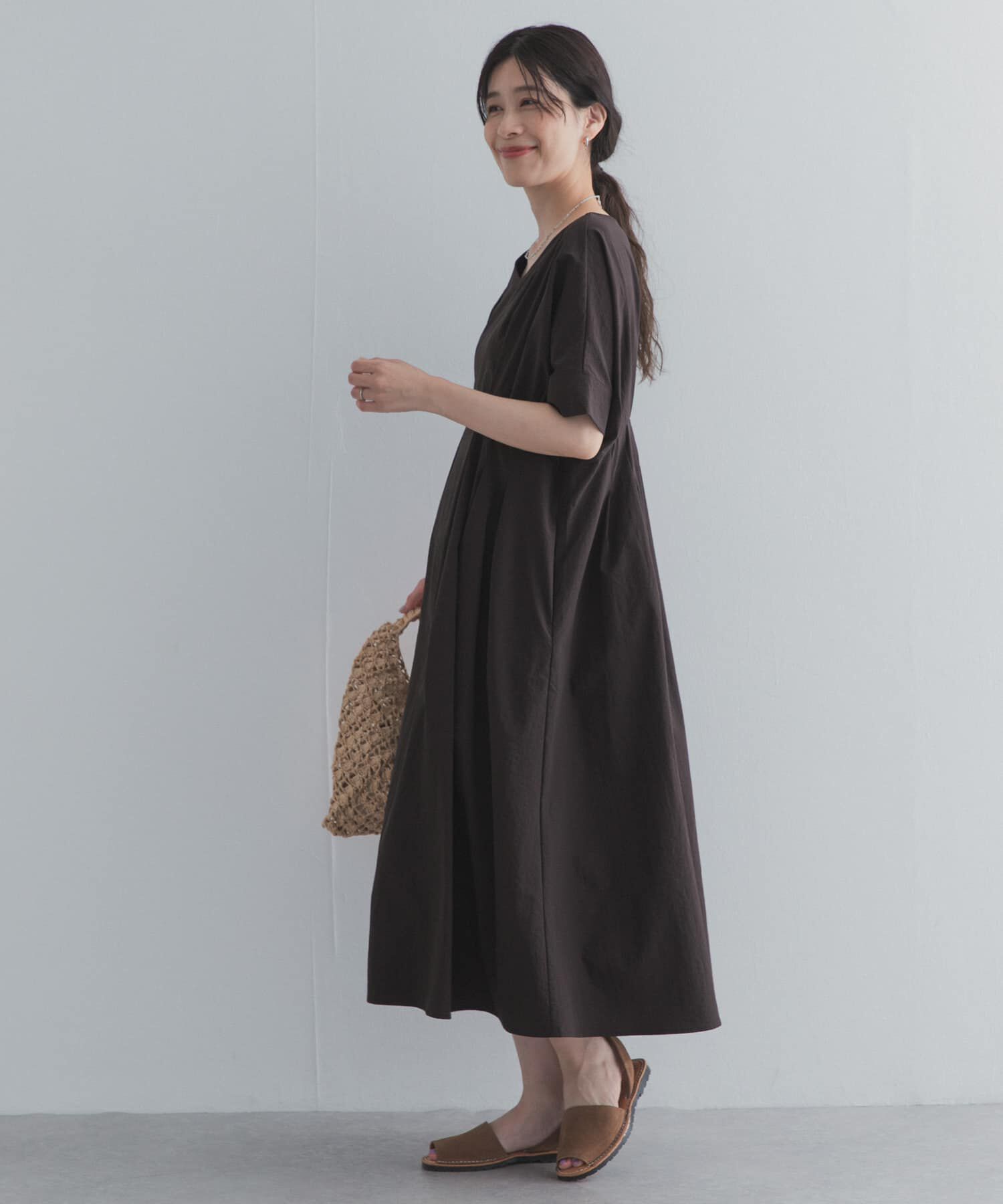 URBAN RESEARCH DOORS「ウエストタックワンピース」|ワンピース|