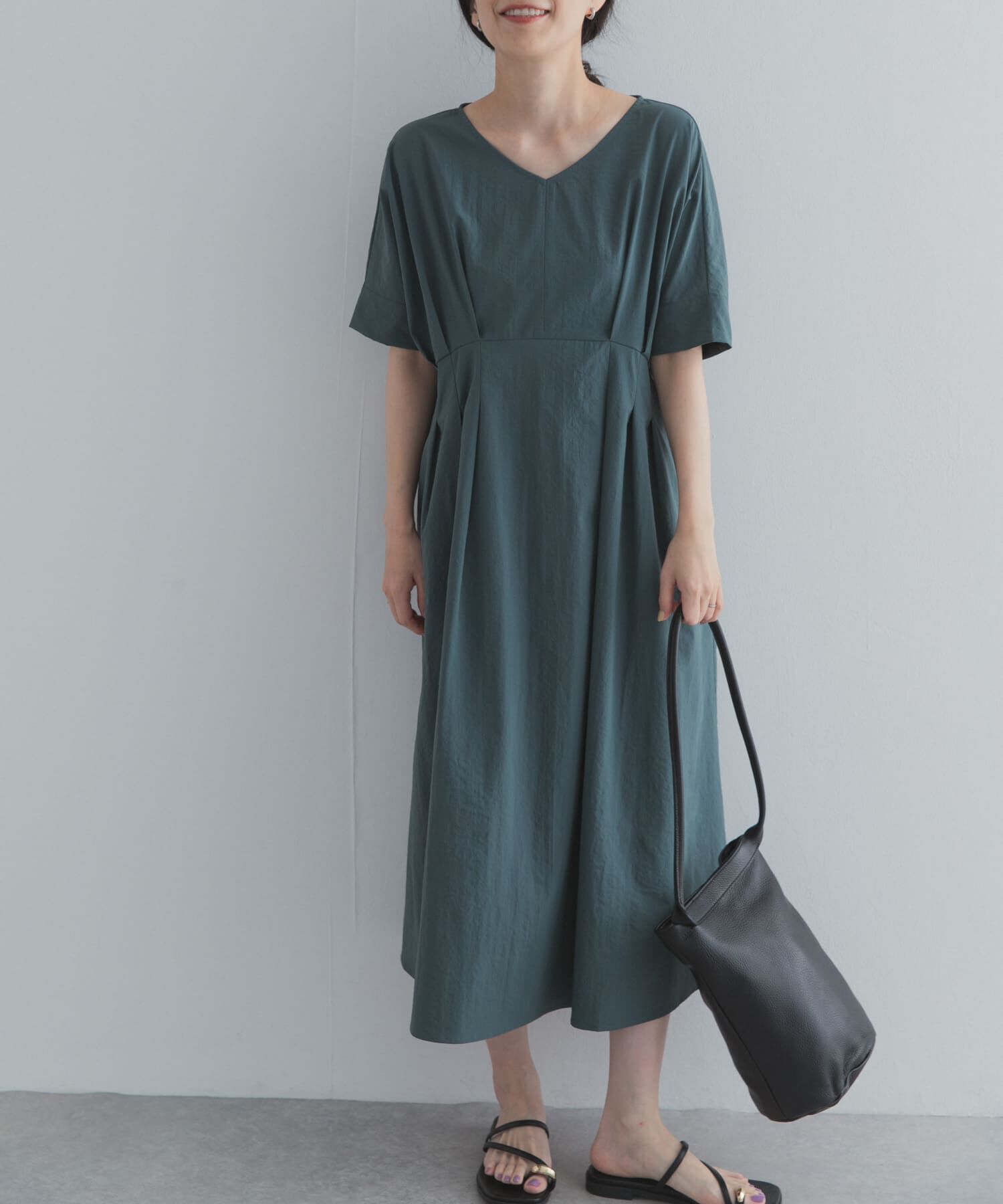URBAN RESEARCH DOORS「ウエストタックワンピース」|ワンピース|