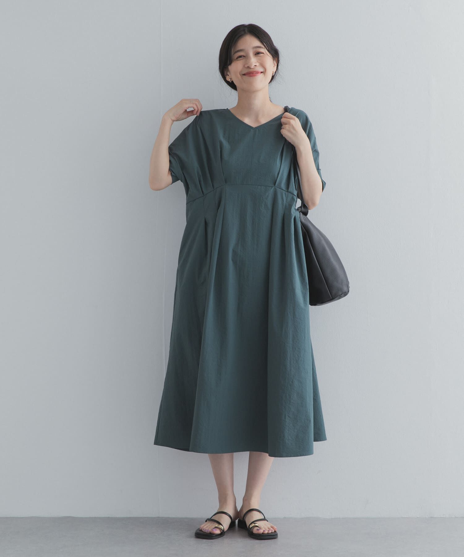 URBAN RESEARCH DOORS「ウエストタックワンピース」|ワンピース|