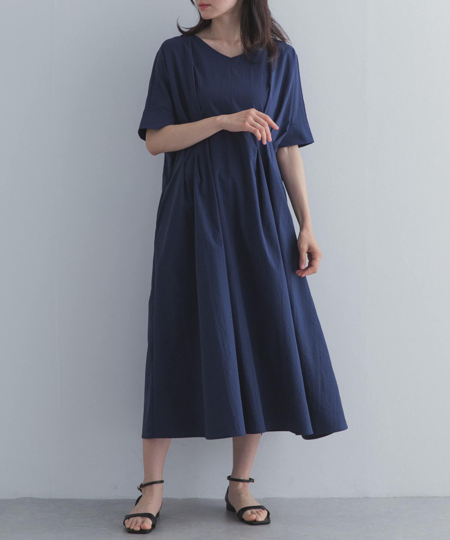 URBAN RESEARCH DOORS「ウエストタックワンピース」|ワンピース|