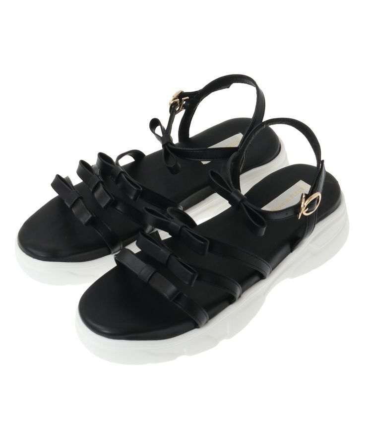 Maison de FLEUR「オペラリボンスニーカーサンダル」|サンダル|