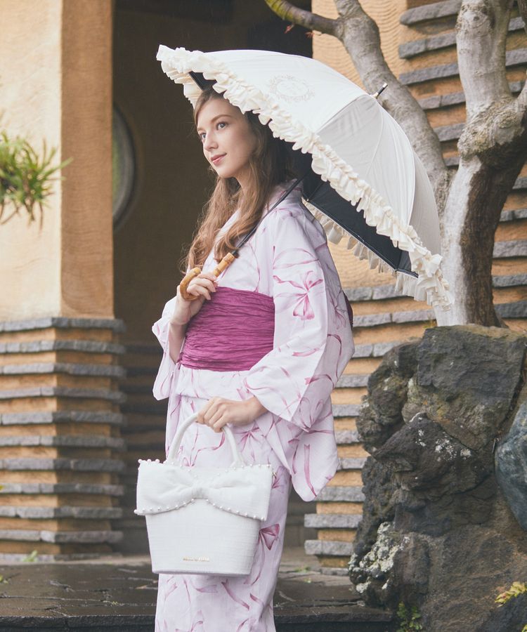 Maison de FLEUR「【兵児帯セット】リボン浴衣」|その他|