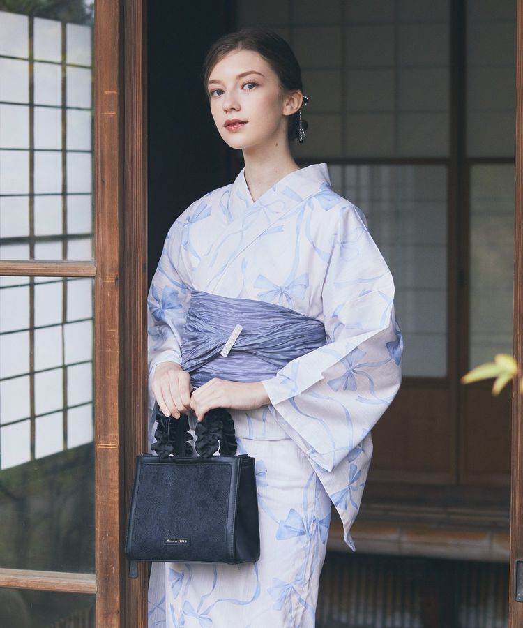 Maison de FLEUR「【兵児帯セット】リボン浴衣」|その他|